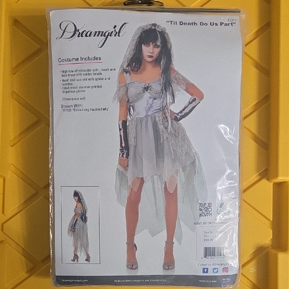 *BRAND NEW* Dreamgirl 'Til Death Do Us Part Costume
